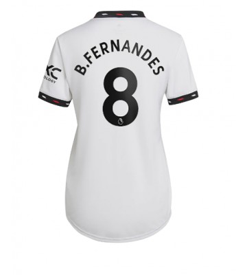 Manchester United Bruno Fernandes #8 Bortedrakt Kvinner 2022-23 Kortermet